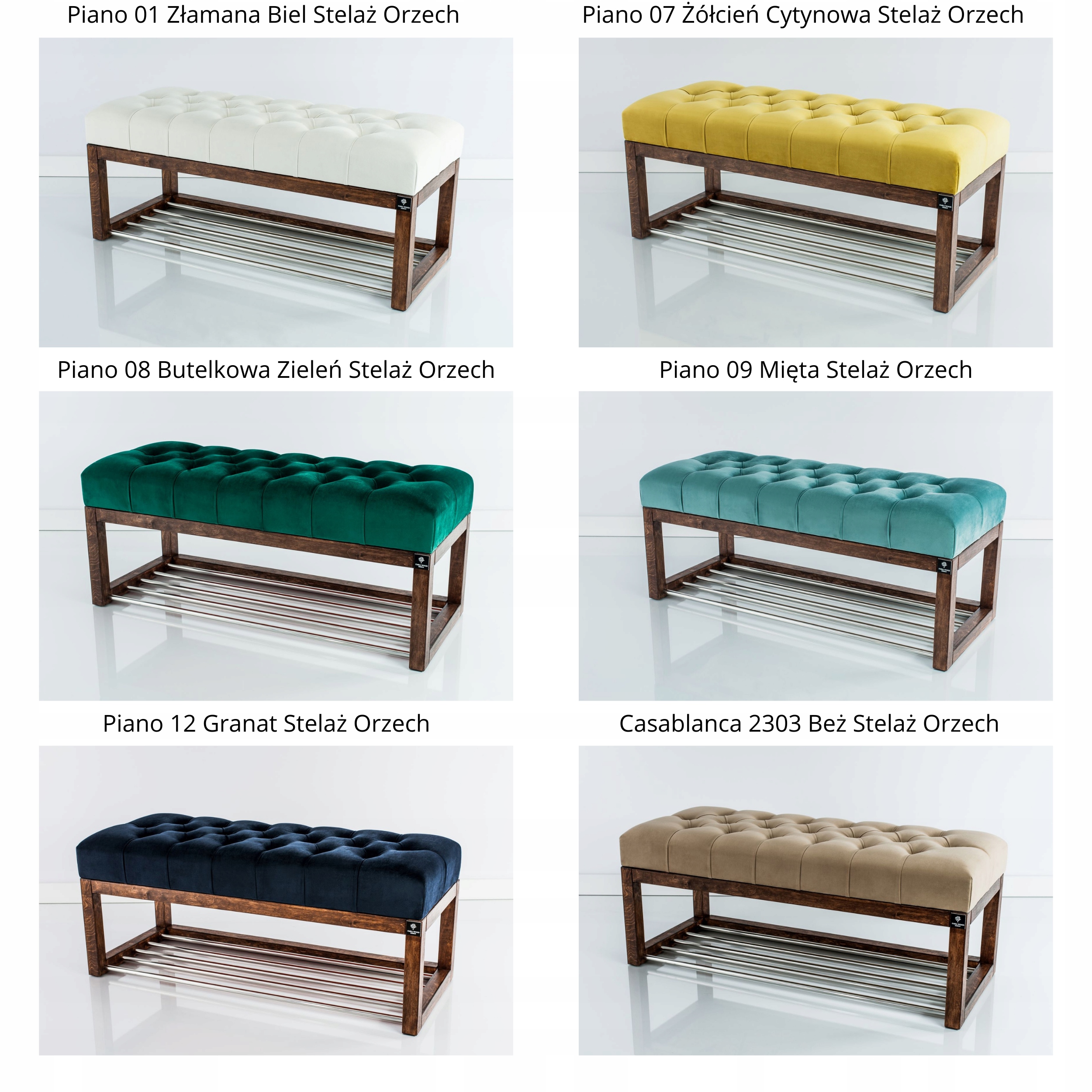 55 Producent Ławka Pikowana Kolory EMRA WOOD LPP-4 Materiał korpusu drewno