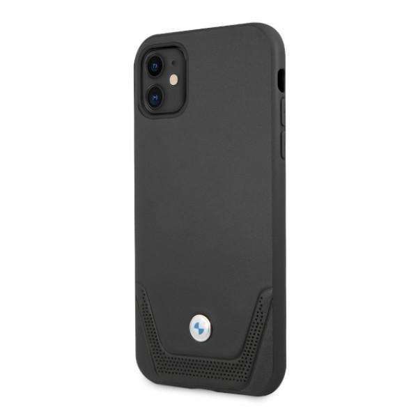 Etui Bmw Leather Perforate na iPhone 11 Xr czarne Bmw