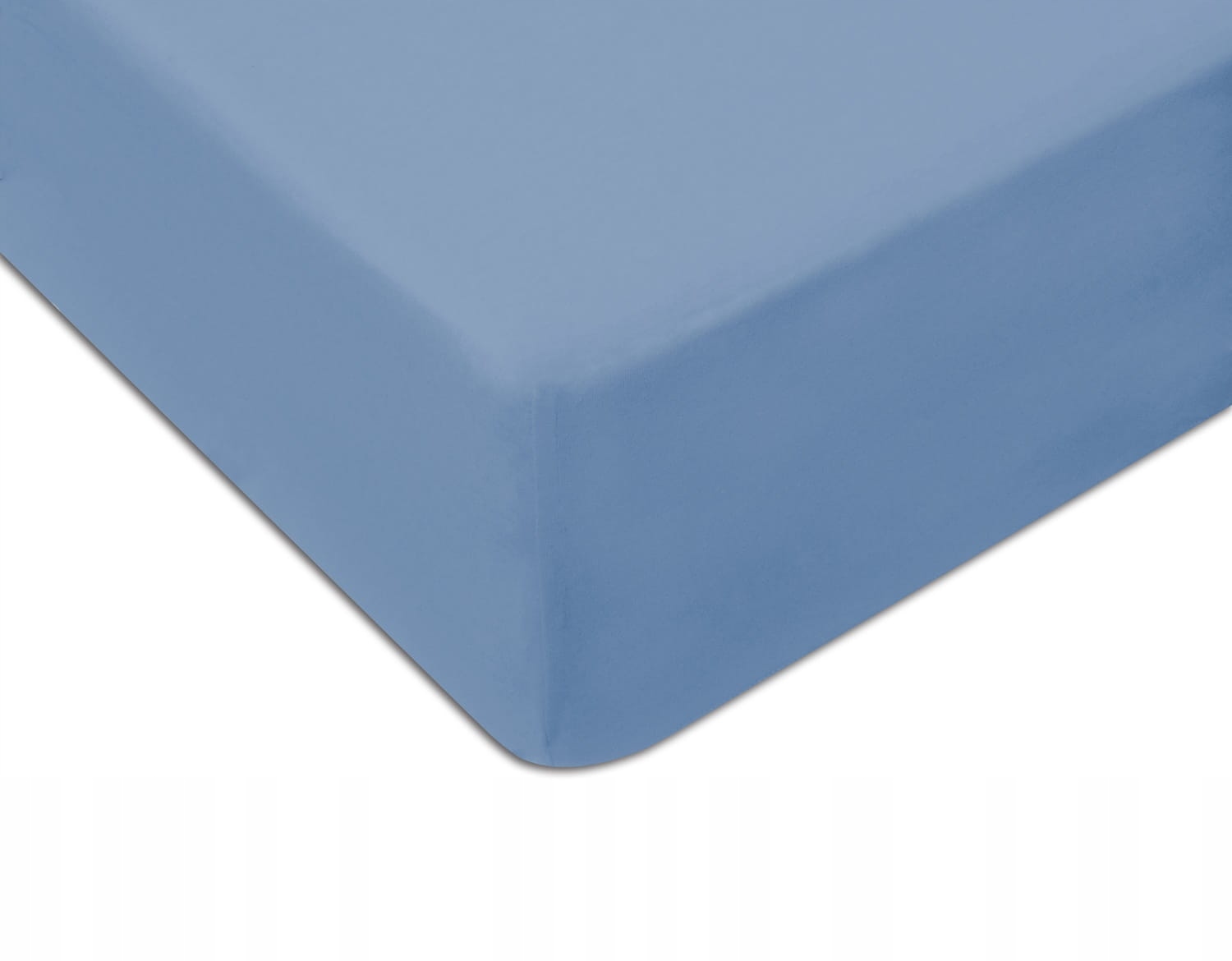 Prześcieradło Jersey 120x200 z gumką kolor niebieski
