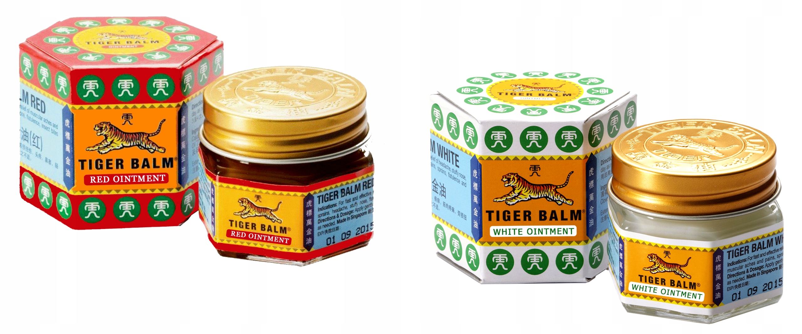 

Zestaw Tiger Balm Red & White Maść Tygrysia