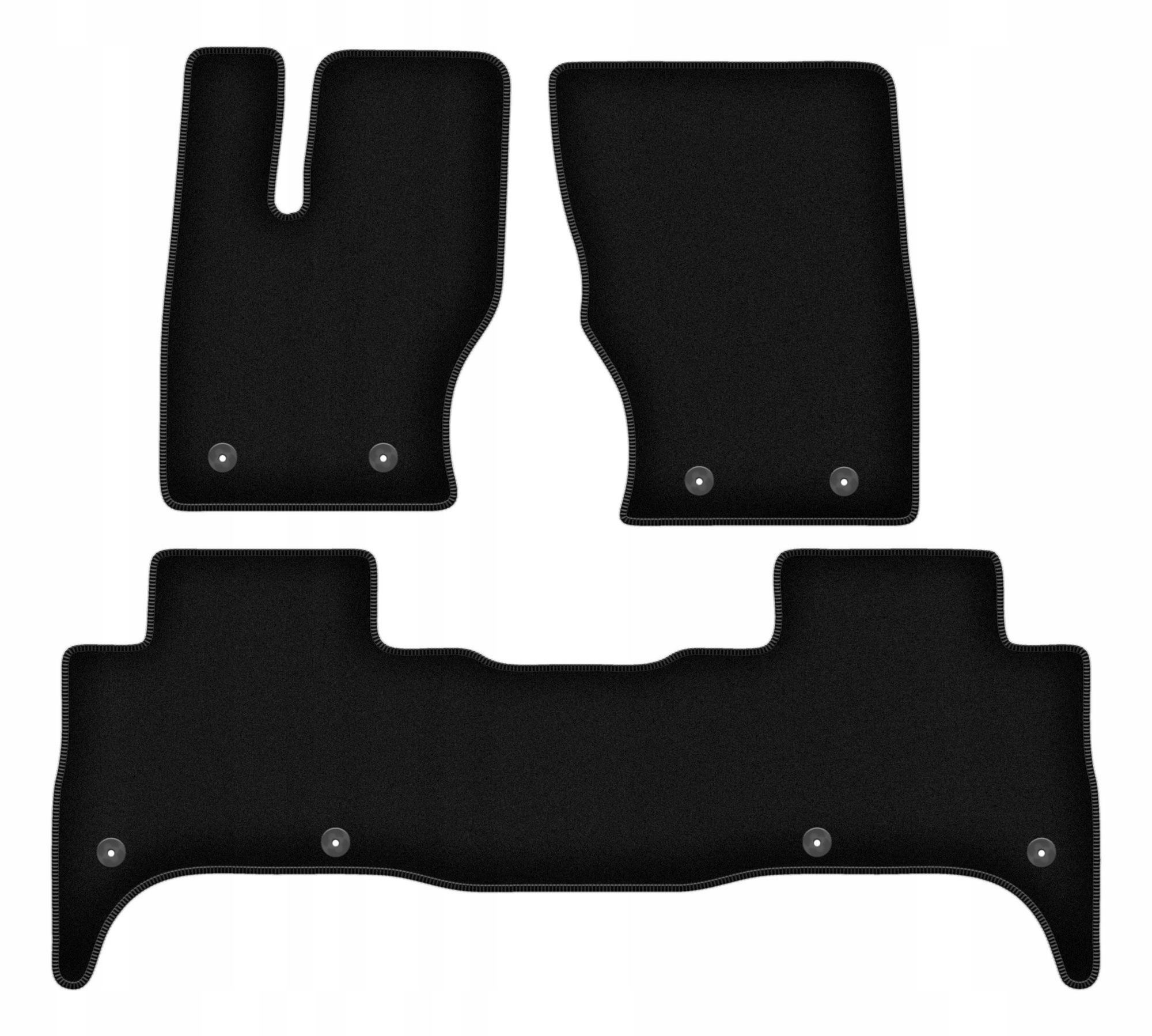 Velurové koberce Basic černé pro: Range Rover Sport II Suv (2013-)