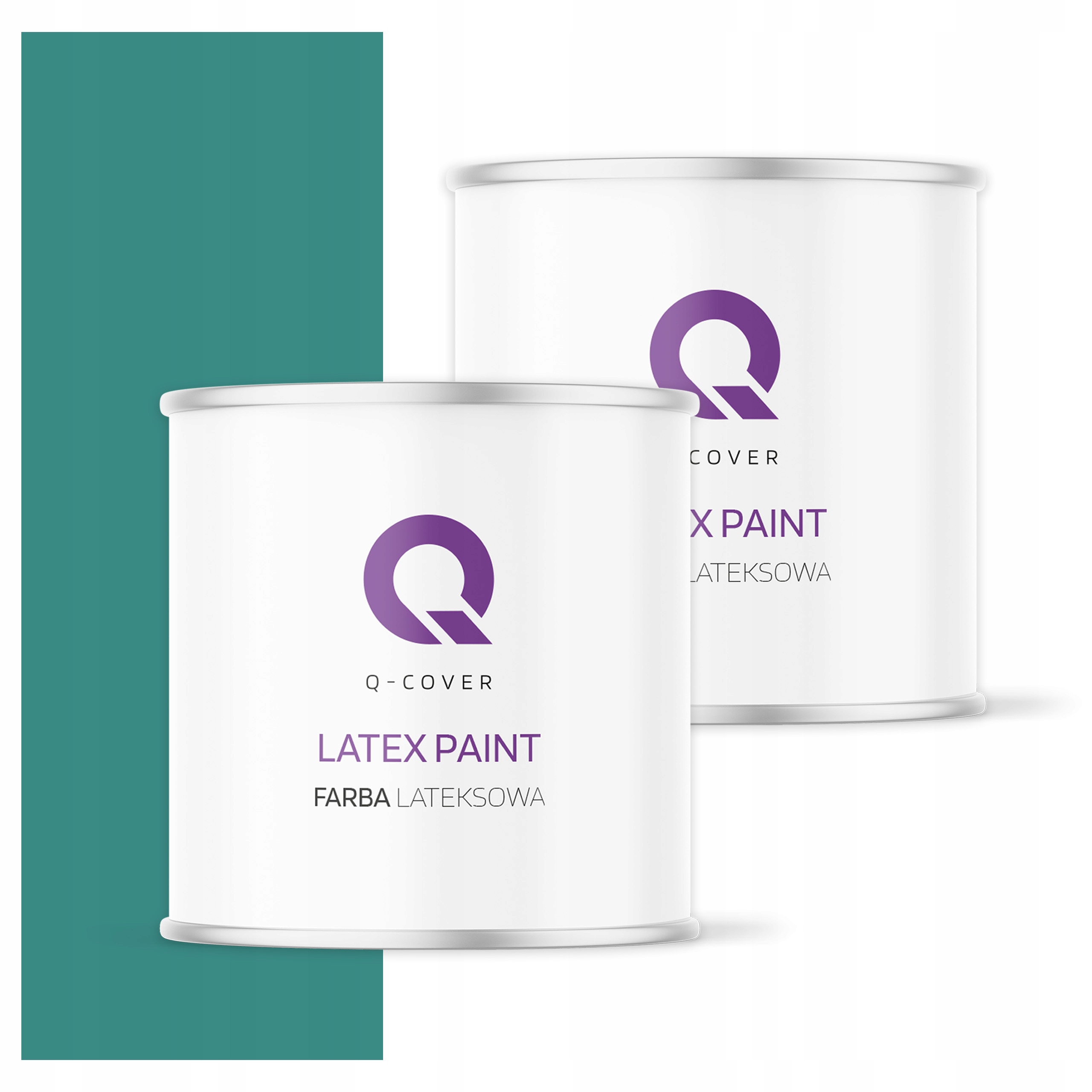 Barva vnitřní stropní barva 2L Hluboká matná barva Tyrkysová Tmavá