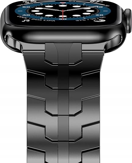 NewWays czarna bransoleta Apple Watch SE3/2/1 9/8/7/6/5 38/40/41/42/44/46