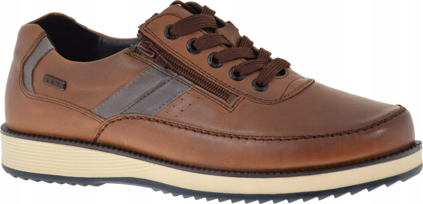 Pánské Polobotky Comfort 1727 Lícová Kůže Hnědá VEL.41