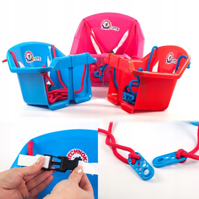 HUŚTAWKA KUBEŁKOWA PLASTIKOWA MIX kolorów Materiał tworzywo inny