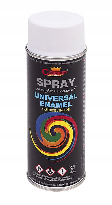 

Lakier w sprayu Biały Połysk RAL9003 400ml