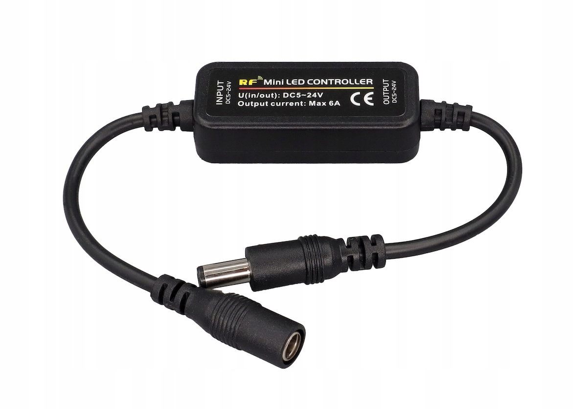STEROWNIK ŚCIEMNIACZ LED RF RADIOWY PILOT TAŚMA LED 12V 24V 6A 72W JAKOŚĆ Długość 0.28 m