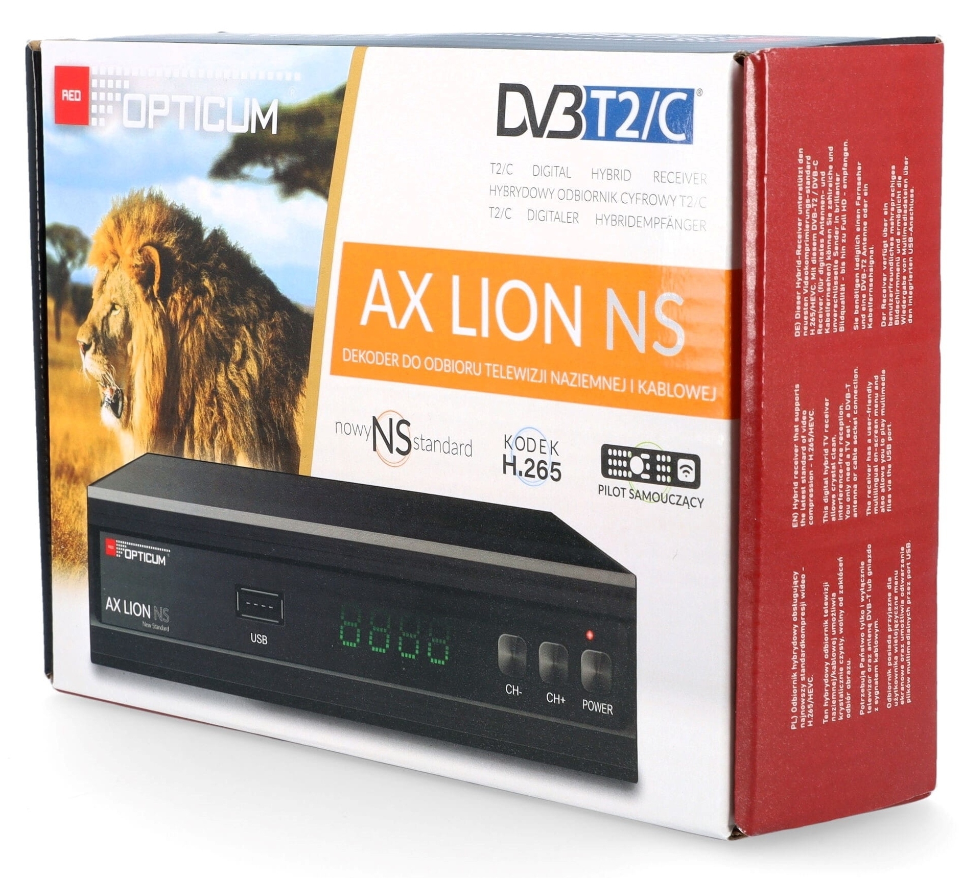 Digitální tuner pro pozemní Tv DVB-T2 H265 Hevc Dvb-c kabelovou kabelovku