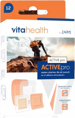 

Zestaw plastrów dla aktywnych ACTIVEpro 12szt