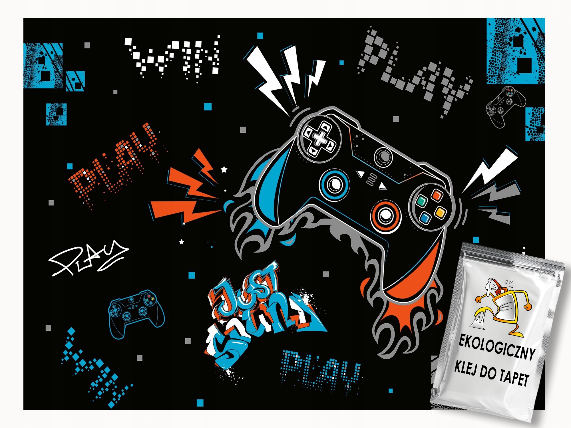 Fototapeta Flizelina Děti Gaming Hry Gamepad Kontroler Play 300x210 lepidlo