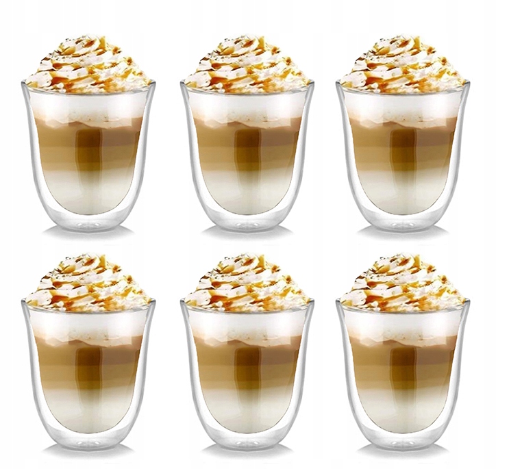 

Szklanki Termiczne Do Kawy Latte Zestaw 6 Szt