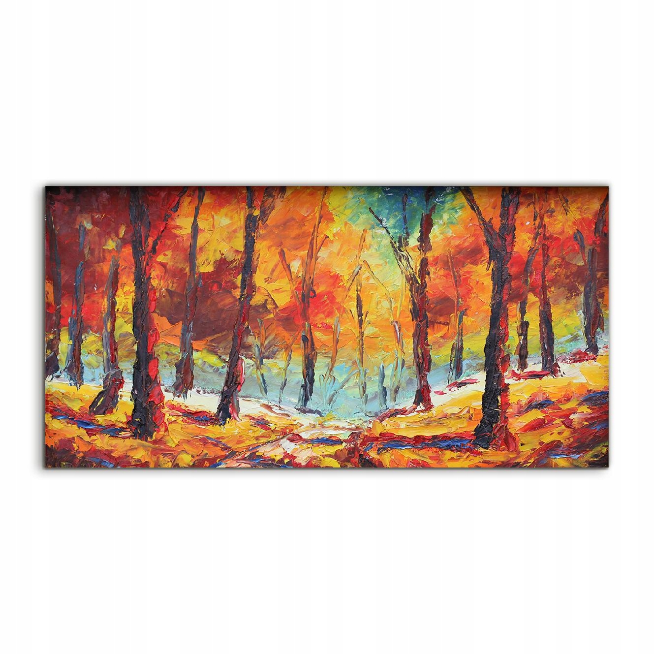 

Fotoobraz akryl 120x60 wiszący Las Liście Drzewa