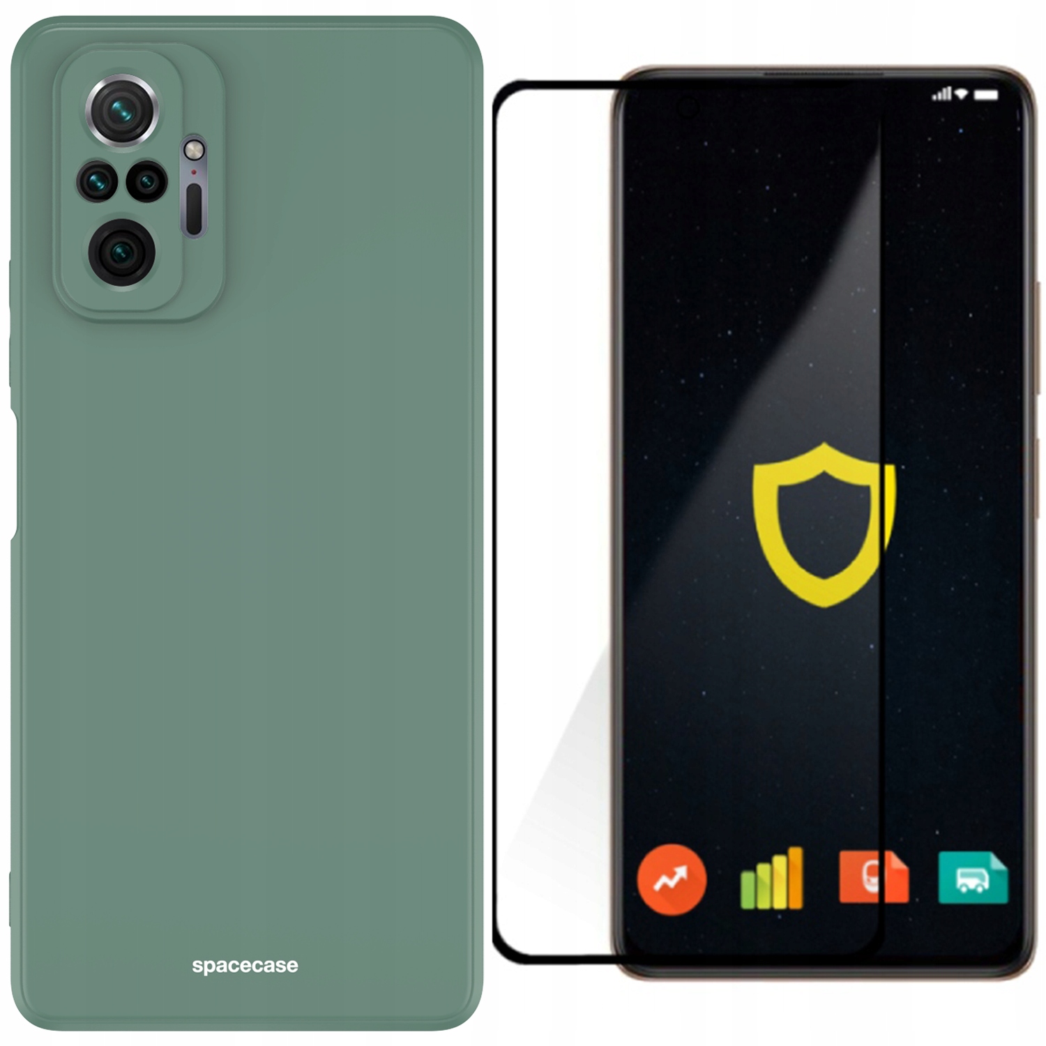 

Etui Matowe Spacecase Do Redmi Note 10 Pro Szkło