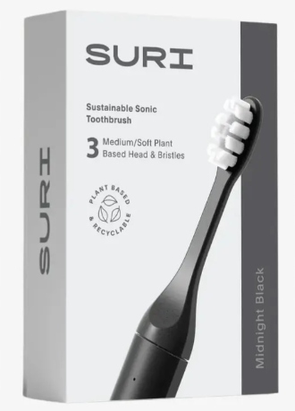 Suri Końcówki 3szt Wymienne głowice Suri Sustainable Sonic – Midnight Black
