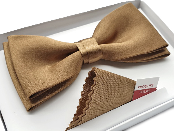 MUCHA / MUSZKA MĘSKA ZŁOTA CIEMNA + POSZETKA