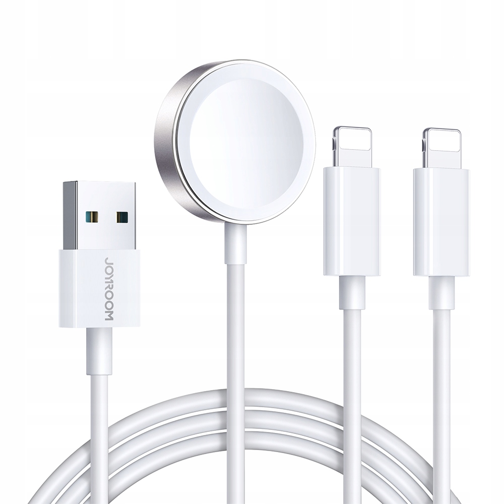 3w1 Kabel przewód Usb-a z ładowarka indukcyjną 2x iPhone Lightning 1.2m