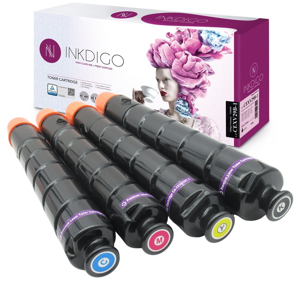 4xToner Náhradní díl pro Canon iR C5035i C5235i CEXV29