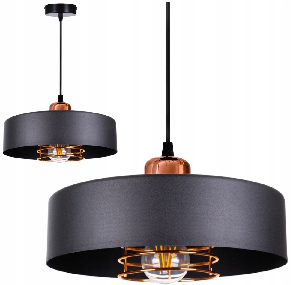 

Lampa Wisząca Plafon Sufitowa Żyrandol Z Miedzią