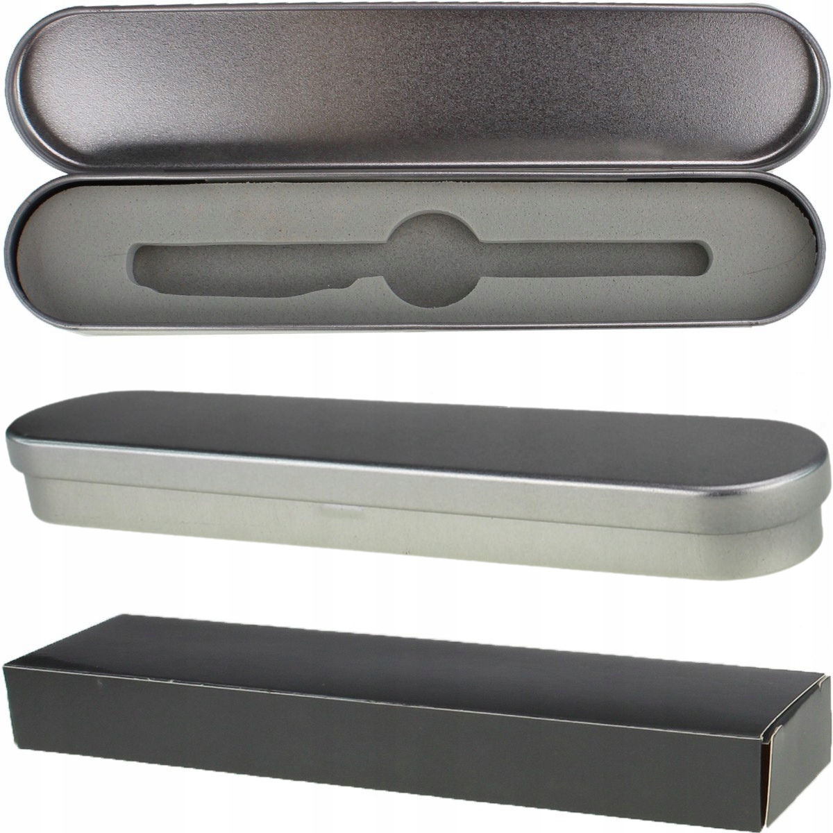 ETUI PUDEŁKO METALOWE PREZENT NA DŁUGOPIS BIŻUTERIĘ PIÓRNIK SZKATUŁKA