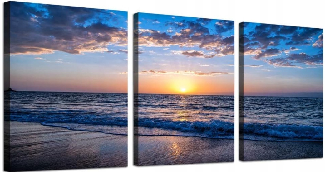 moderní umělecká díla Natura Blue Sea Landscape Fotografie do koupelny