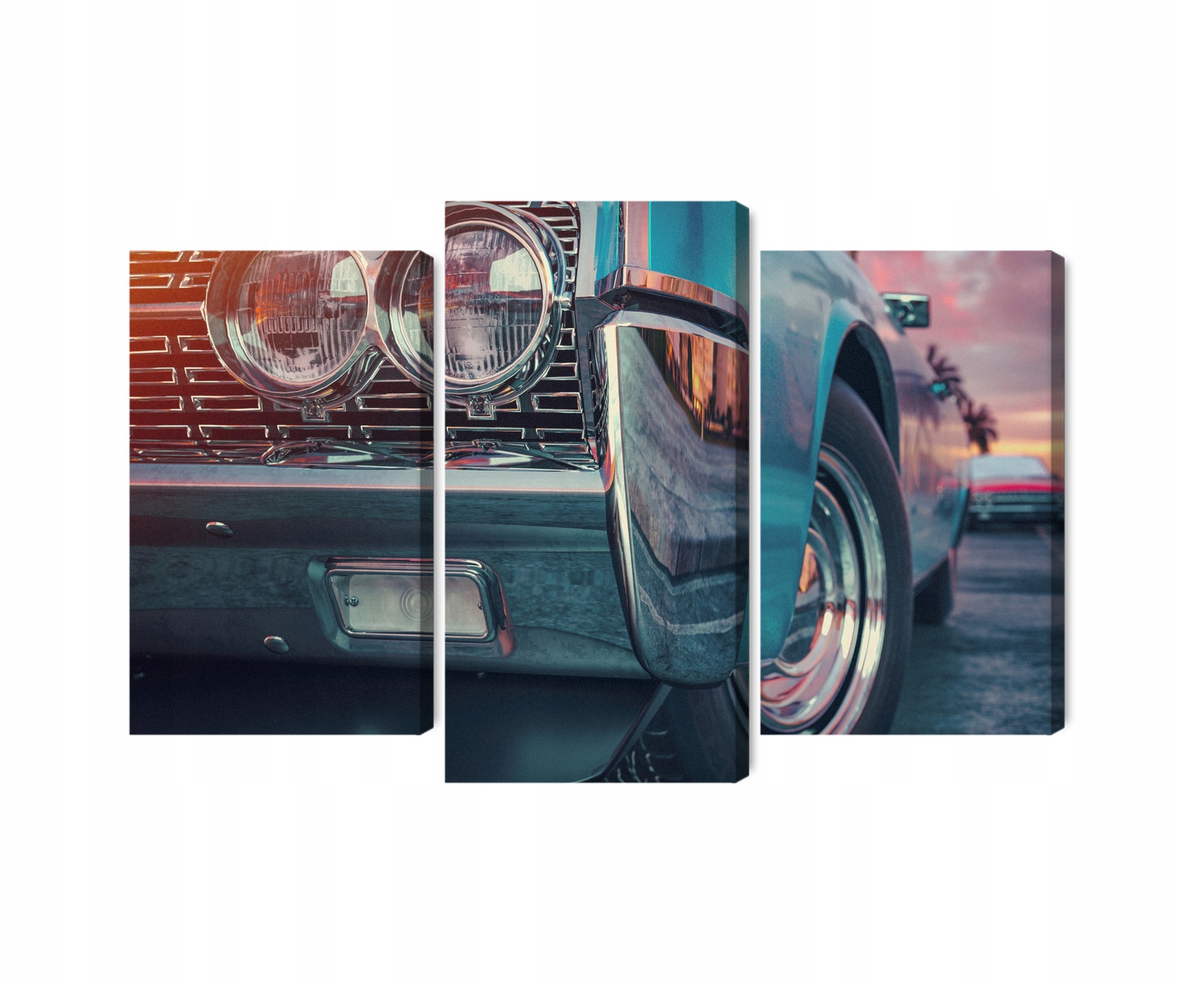 Vícedílný obraz Auta ve stylu Retro Canvas 60x40