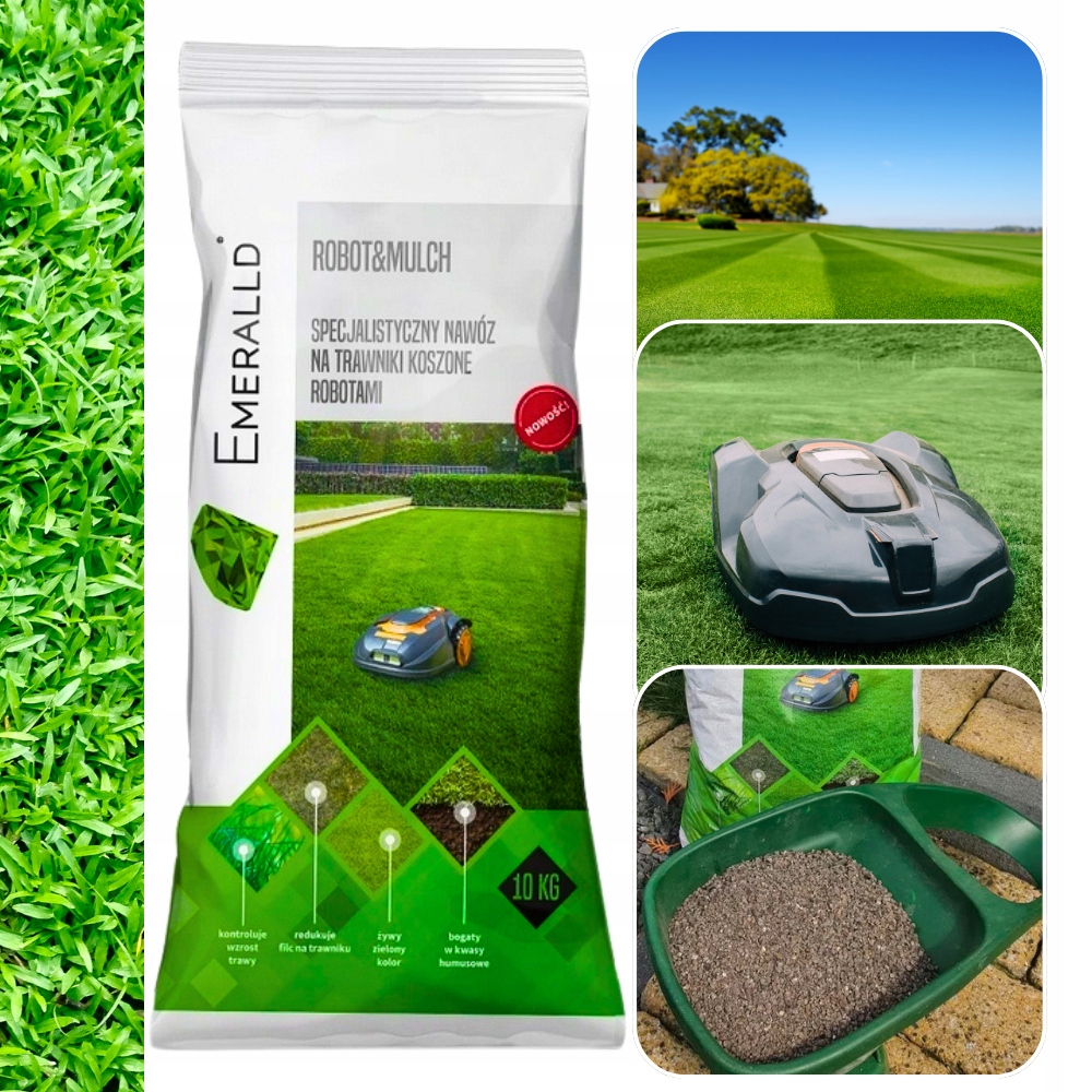 Emeralld Nawóz Do Trawnika Trawy Koszonej Robotem Organiczny+minerały Gęsty