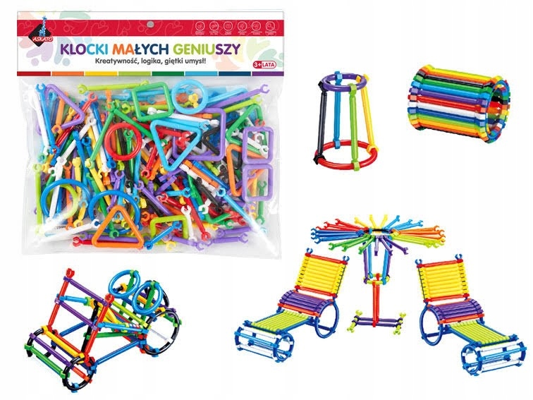 

Słomki Klocki Konstrukcyjne 173 el Patyczki Puzzle