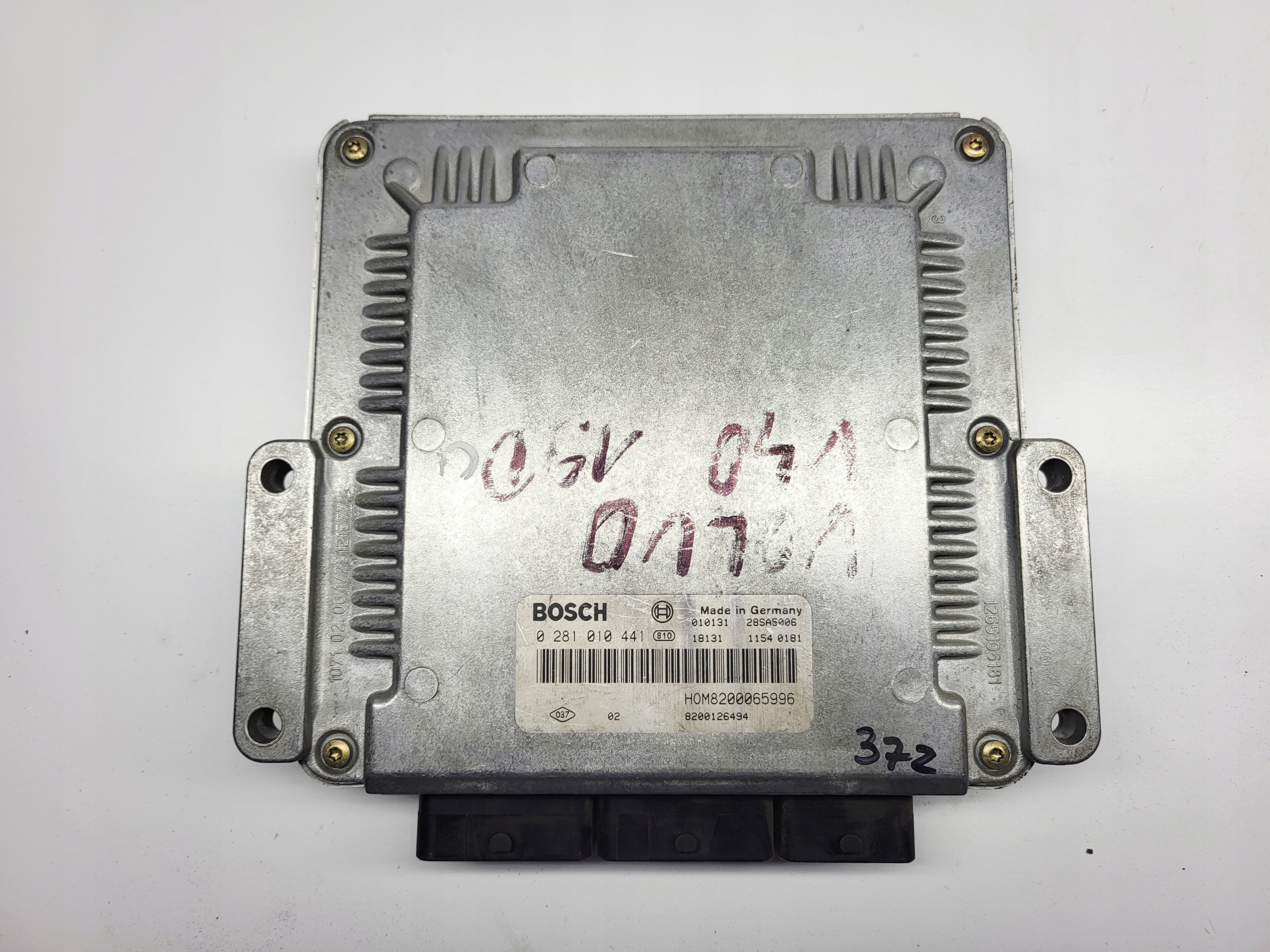 computer control unit of the engine VOLVO V40 1.9D 0281010441 8200065996