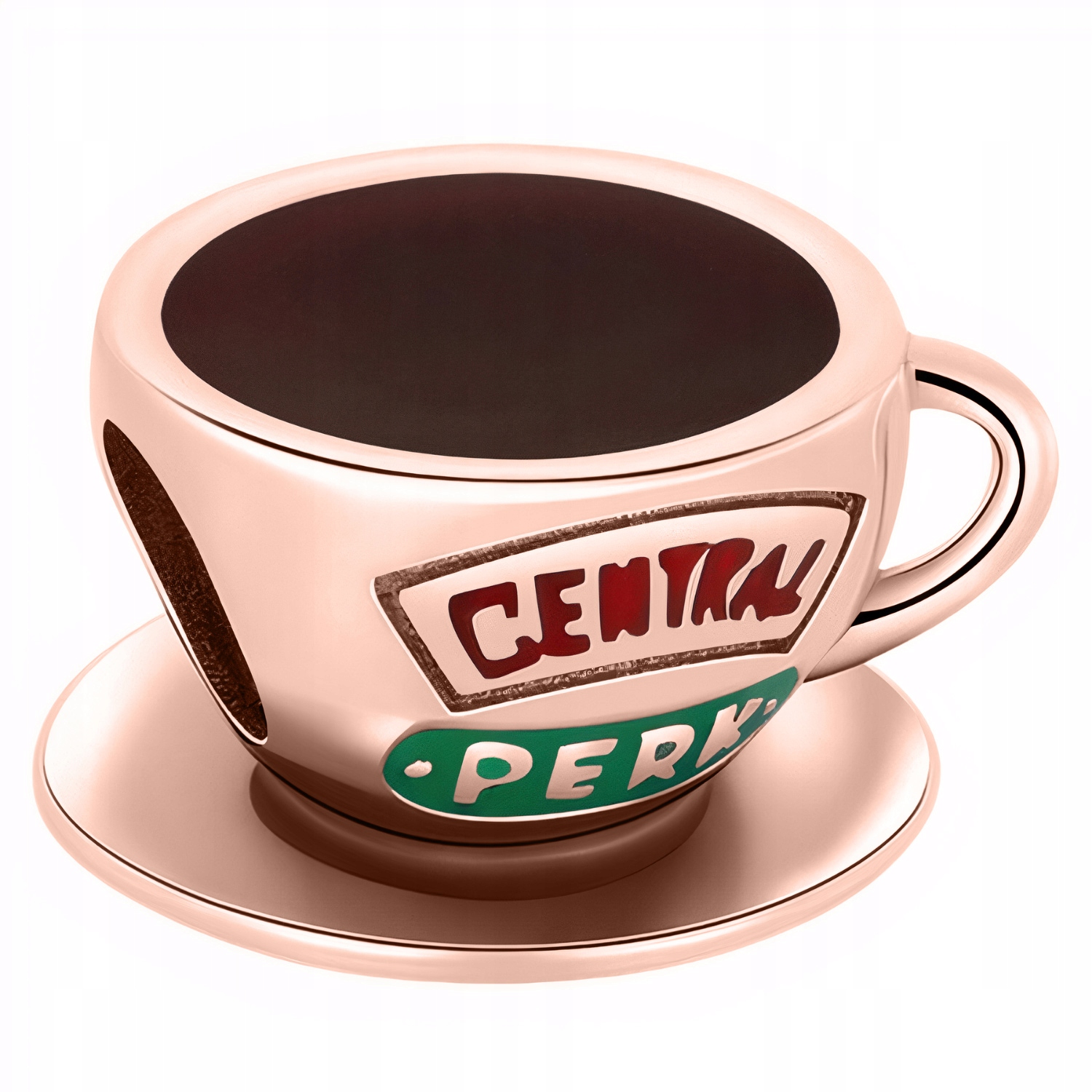 

Charms Kubek Kawa Coffee różowe złoto 925