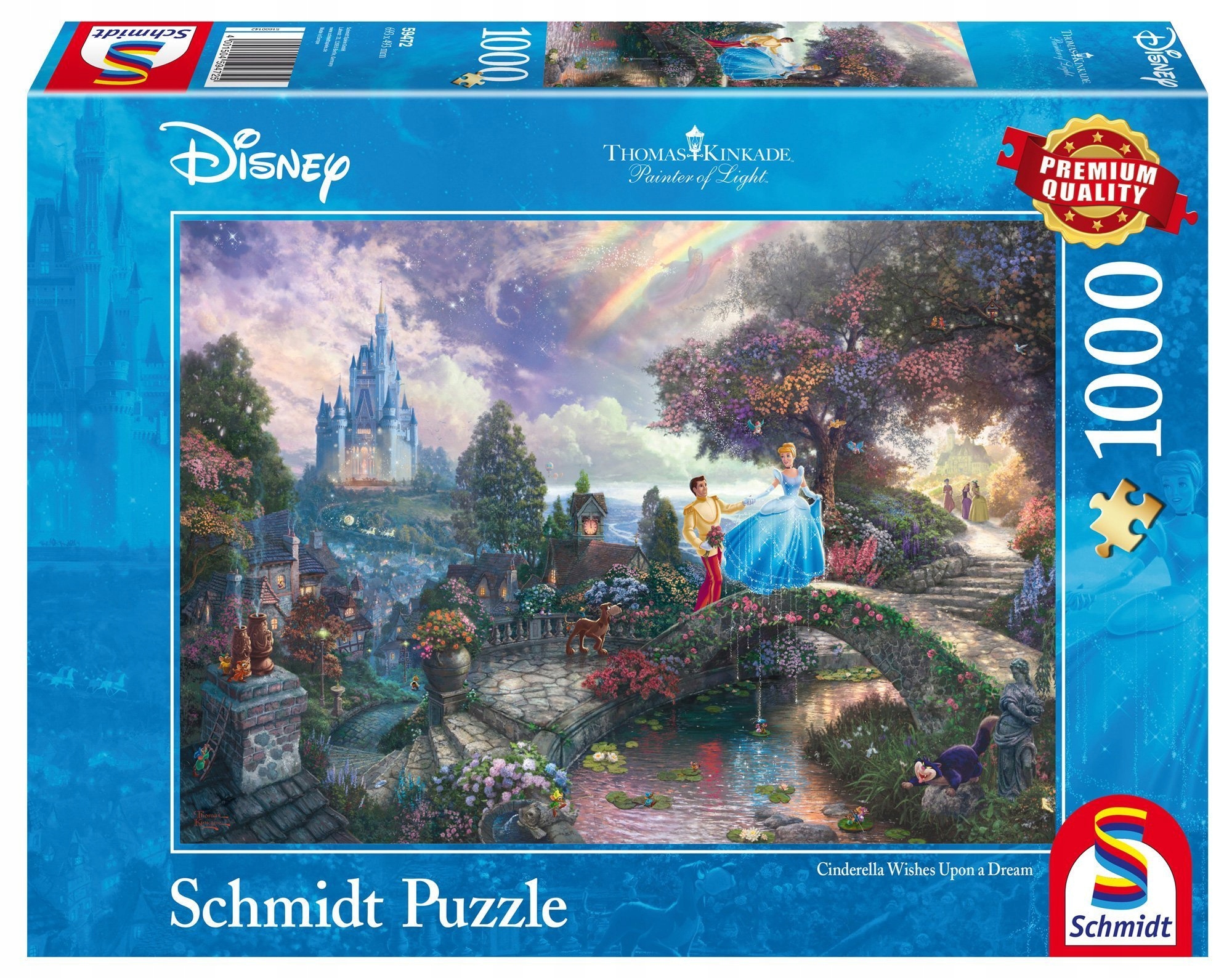 Puzzle 1000 el Schmidt PQ THOMAS KINKADE Kopciuszek Disney