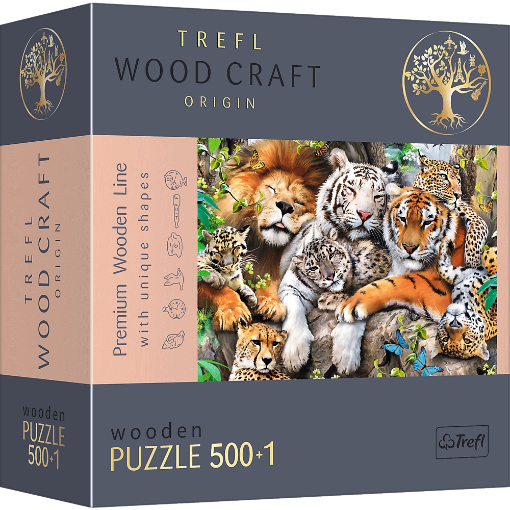 

Puzzle Trefl 501 szt. Dzikie koty w dżungli 20152
