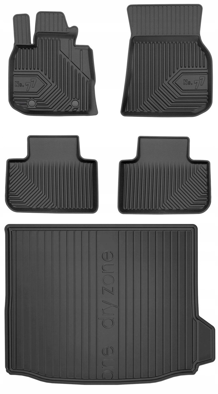 Set 77 Gumové rohože a rohože Bmw X3 G01 2017-2024