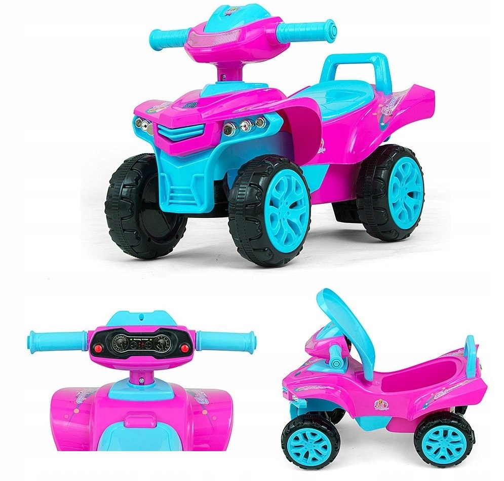 

Jeździk Odpychacz Quad Sygnały Dźwiękowe Światełka