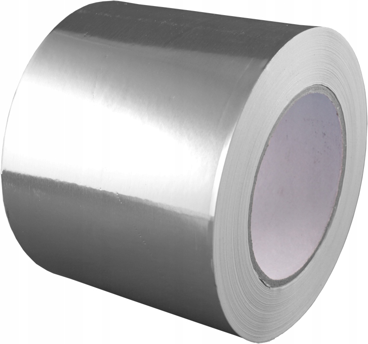 TAŚMA ALUMINIOWA SAMOPRZYLEPNA Z PRZEKŁADKĄ PAPIEROWĄ MAX 110°C 100mm/50m