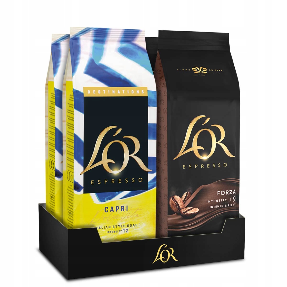 Kawa ziarnista L'or Espresso Forza 2x500g Capri Dolce Vita 2x450g [1900g]