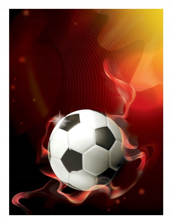 Fototapeta Fotbal Oheň vášně Dynamická energie vinyl 184x254 lepidlo