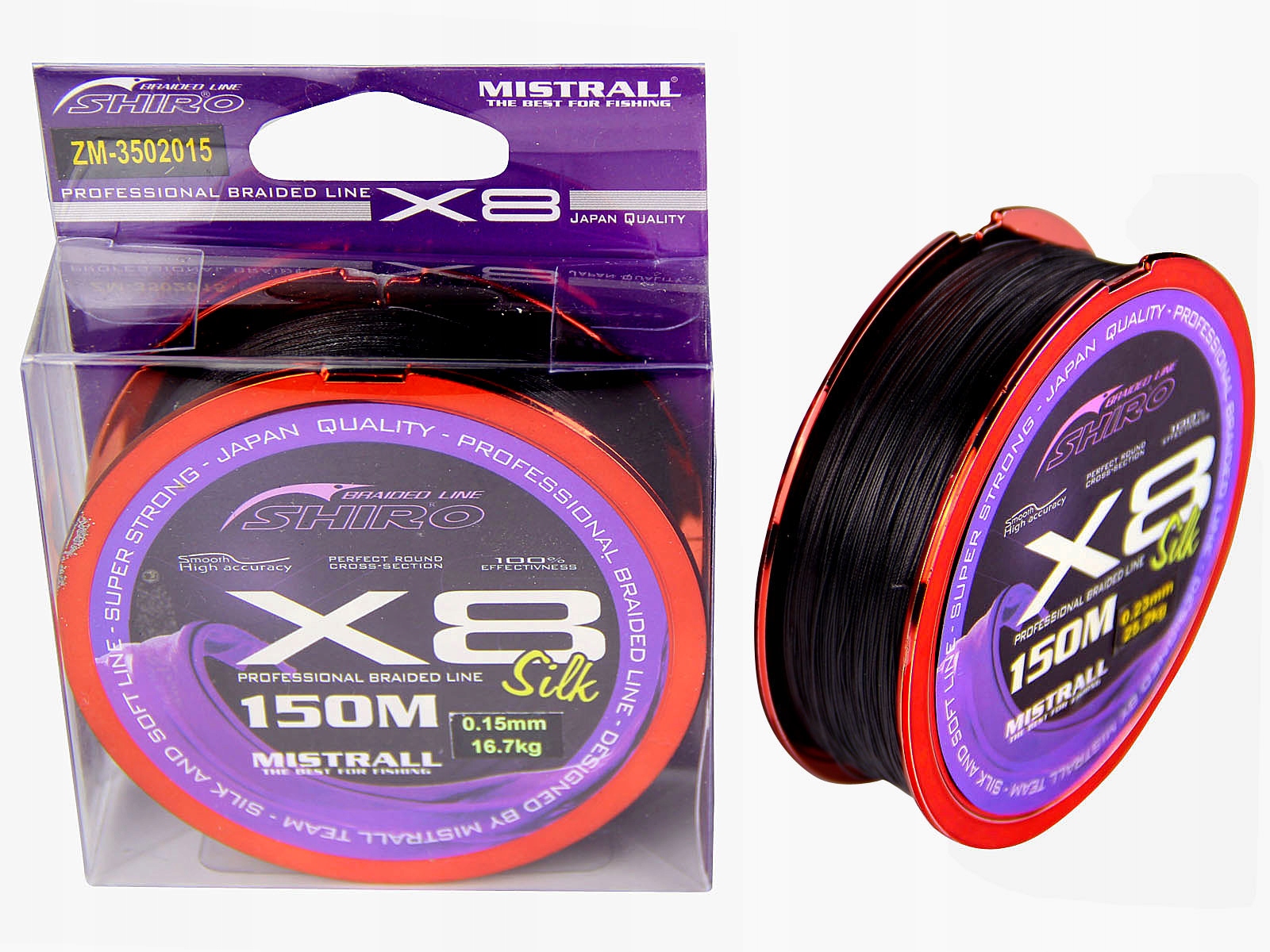 

Plecionka Mistrall Shiro X8 0,23 mm 150m Czarna