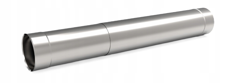 Ks Trubka kyselinovzdorná teleskopická fi 180 mm 0,8 mm 1 m ocel komínová vložka