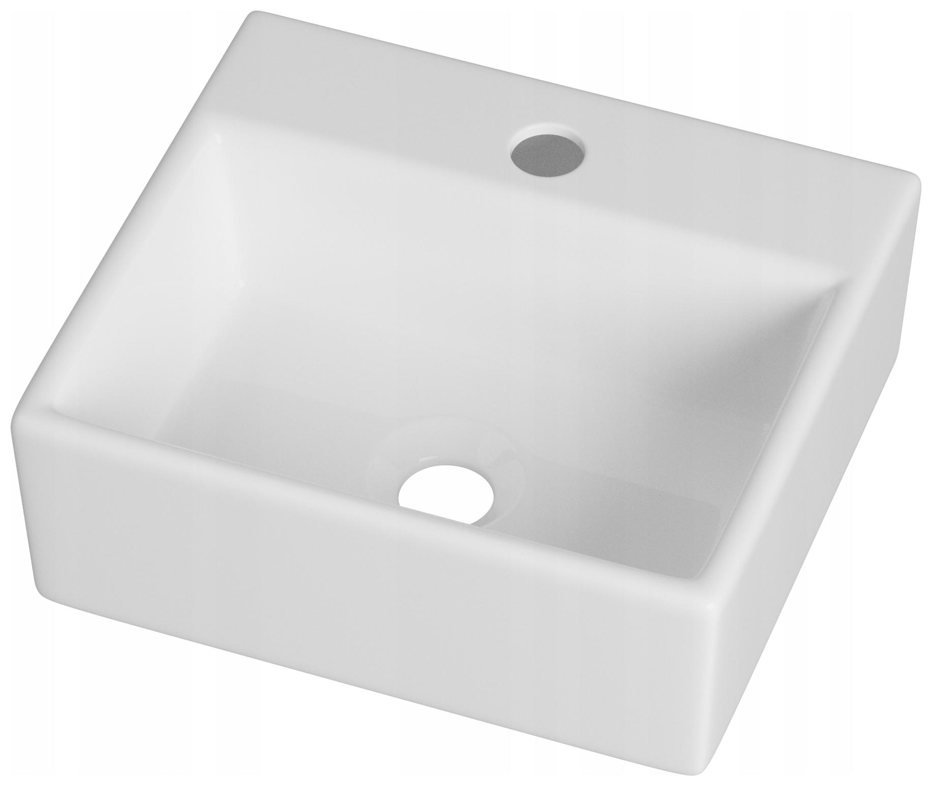 Umývadlo Na Dosku Pravouhlé Biele Keramické Do Kúpeľne Lino
