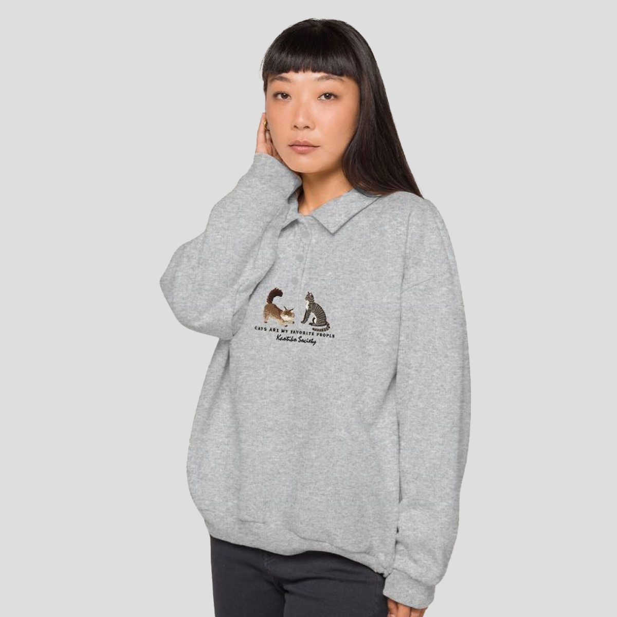 Mikina XL. Šedá, Městská