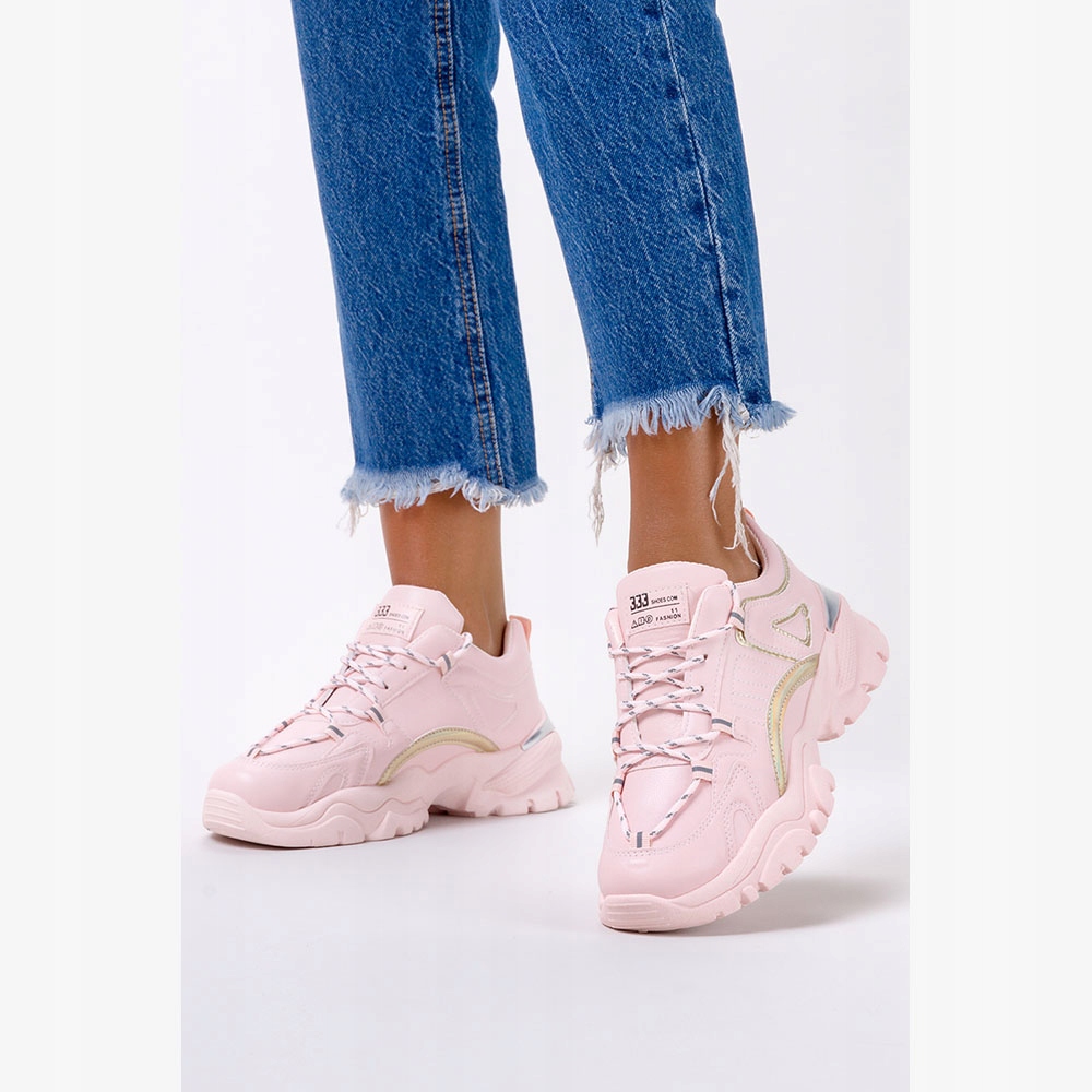 BUTY SPORTOWE DAMSKIE LEKKIE SNEAKERSY PLATFORMA Marka Casu