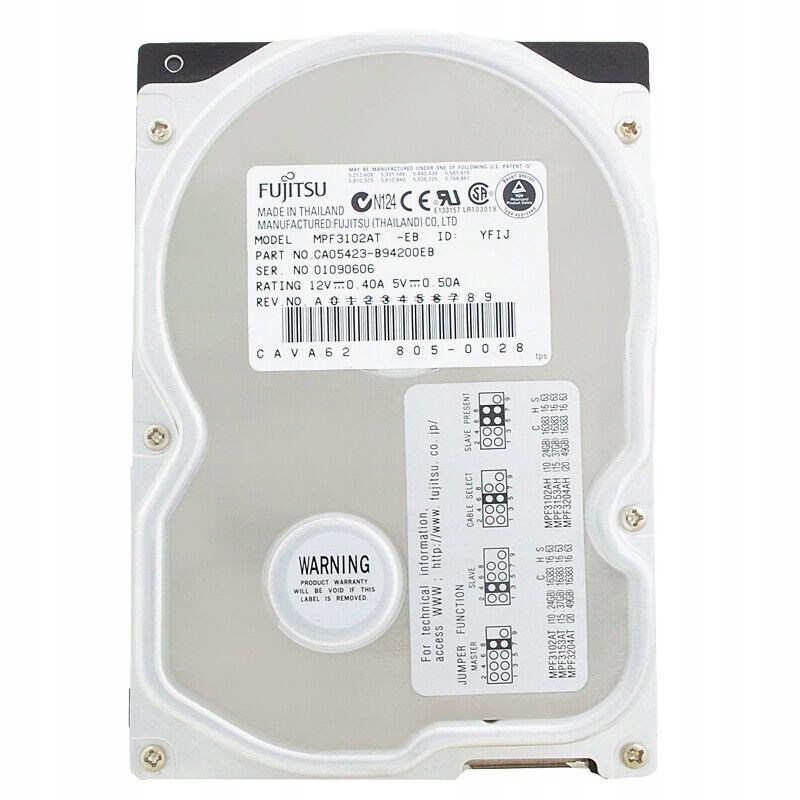Fujitsu 10,2Gb MPF3102AT ATA 3,5' CA05423-B94200EB