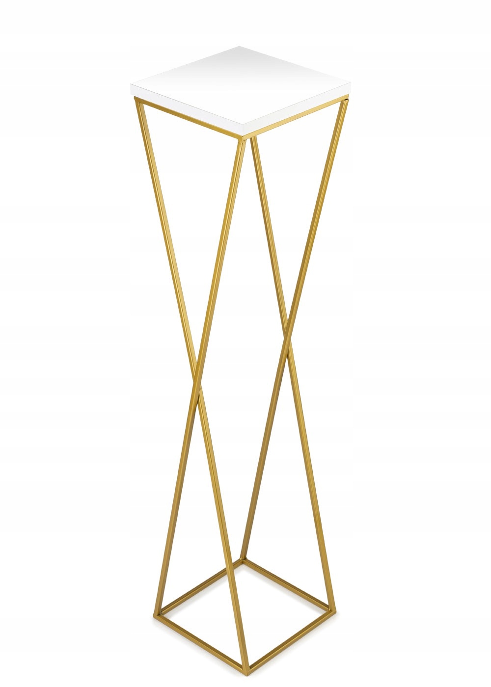 KWIETNIK STOJĄCY NA ROŚLINY ZŁOTY BIAŁY GLAMOUR BLAT MDF