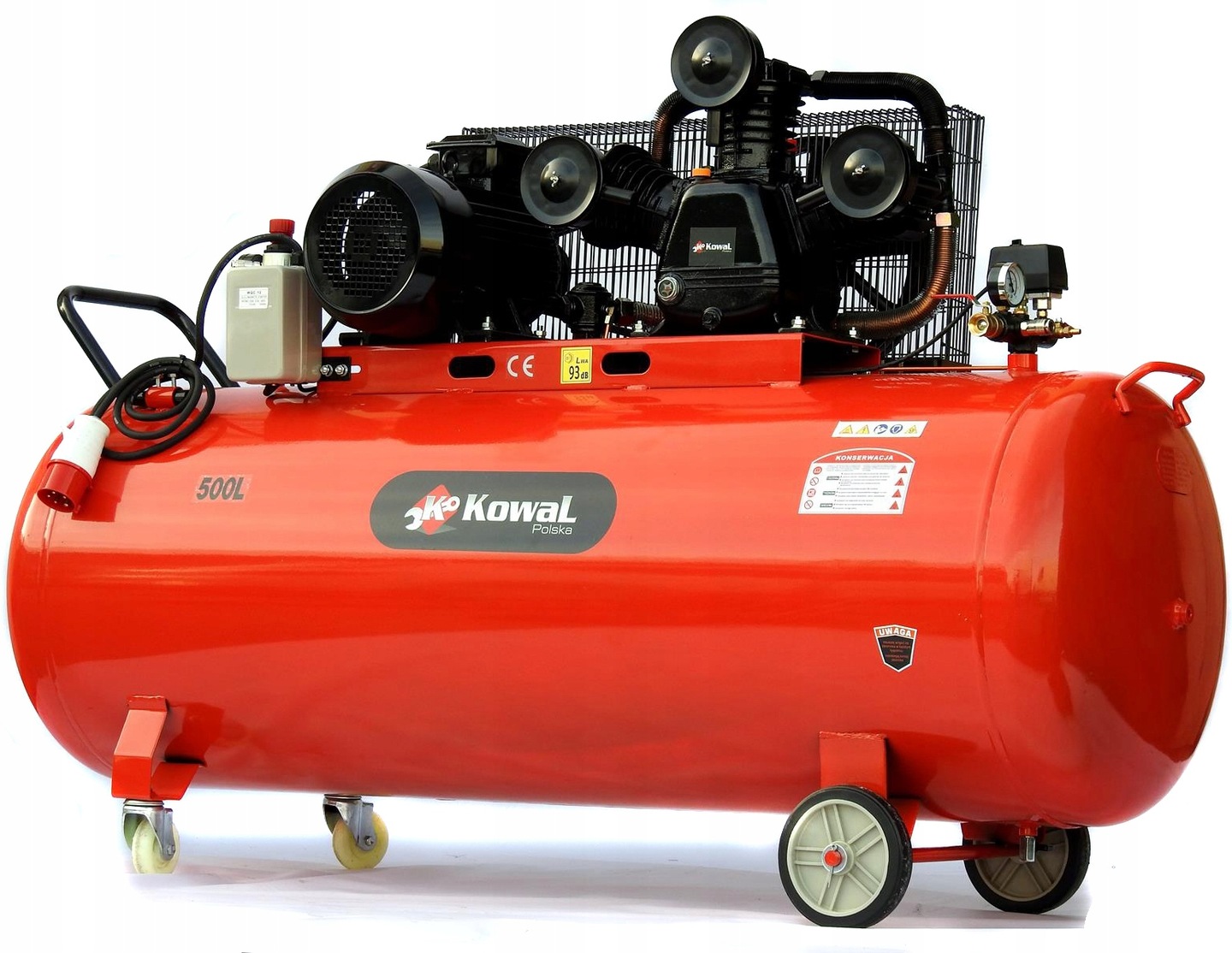 Kompresor olejowy sprężarka powietrza Kowal Polska k34 500 l 12 bar 400v EAN (GTIN) 5906168941245