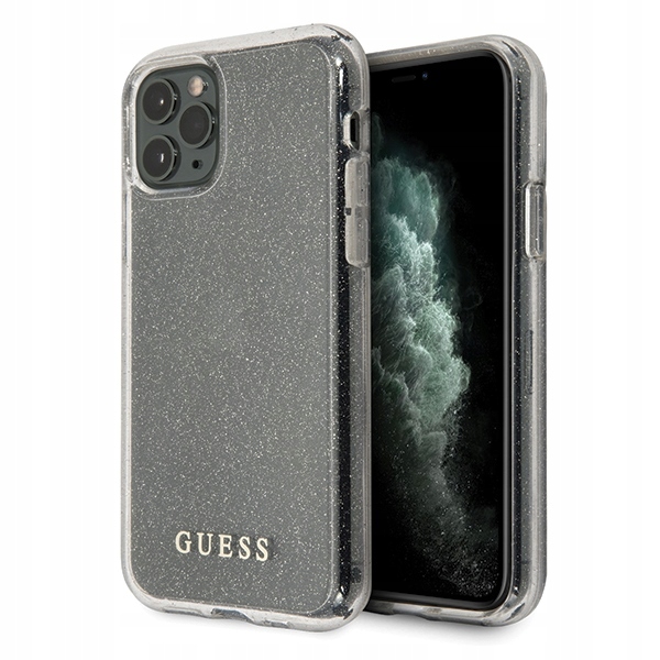 Guess Etui Hard Case Do Iphone 11 Pro GUHCN58PCGLSI Zabezpieczenie Glitter