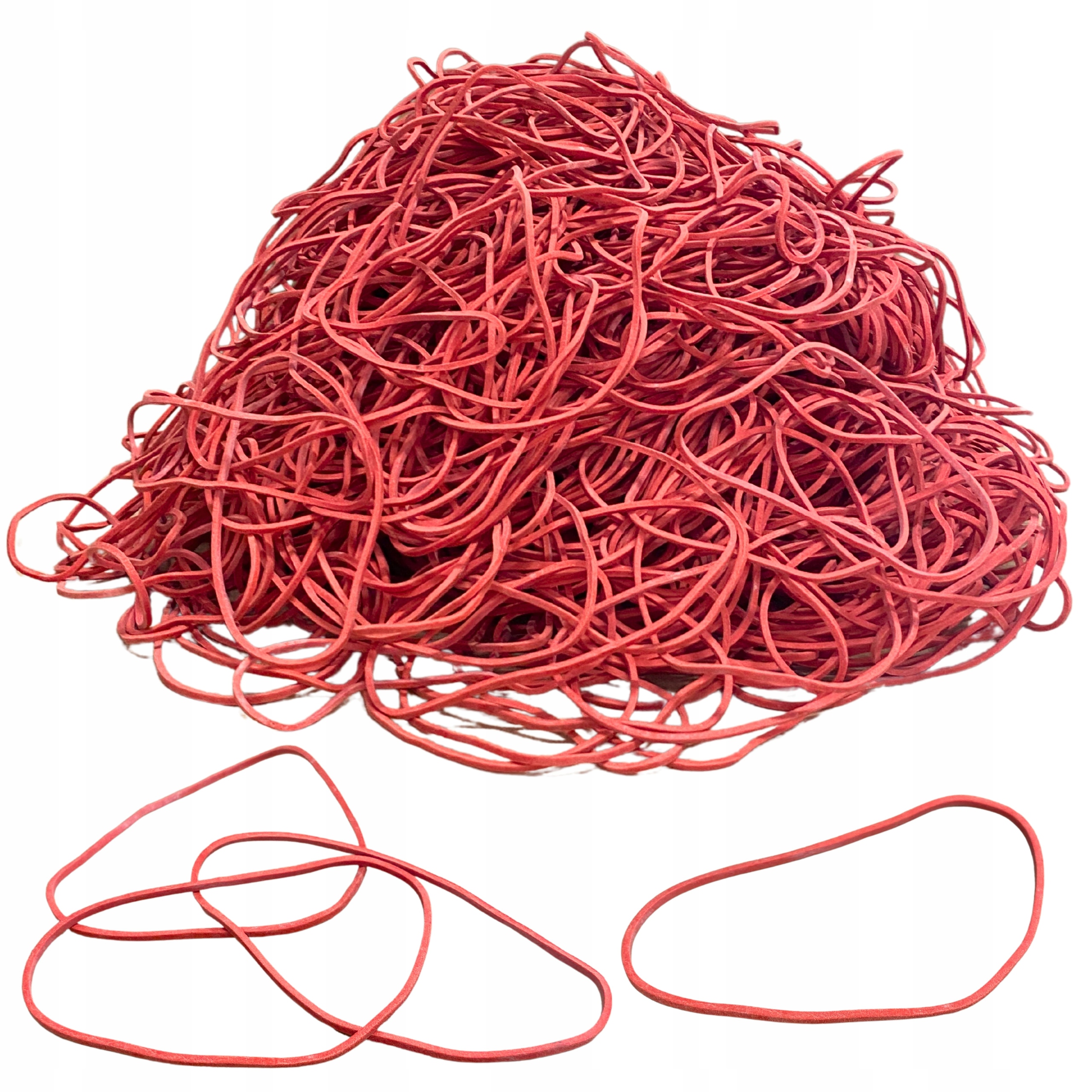 GUMKI RECEPTURKI WOSETO 1 KG MOCNE rozmiar 60MM CZERWONE x 1,5mm