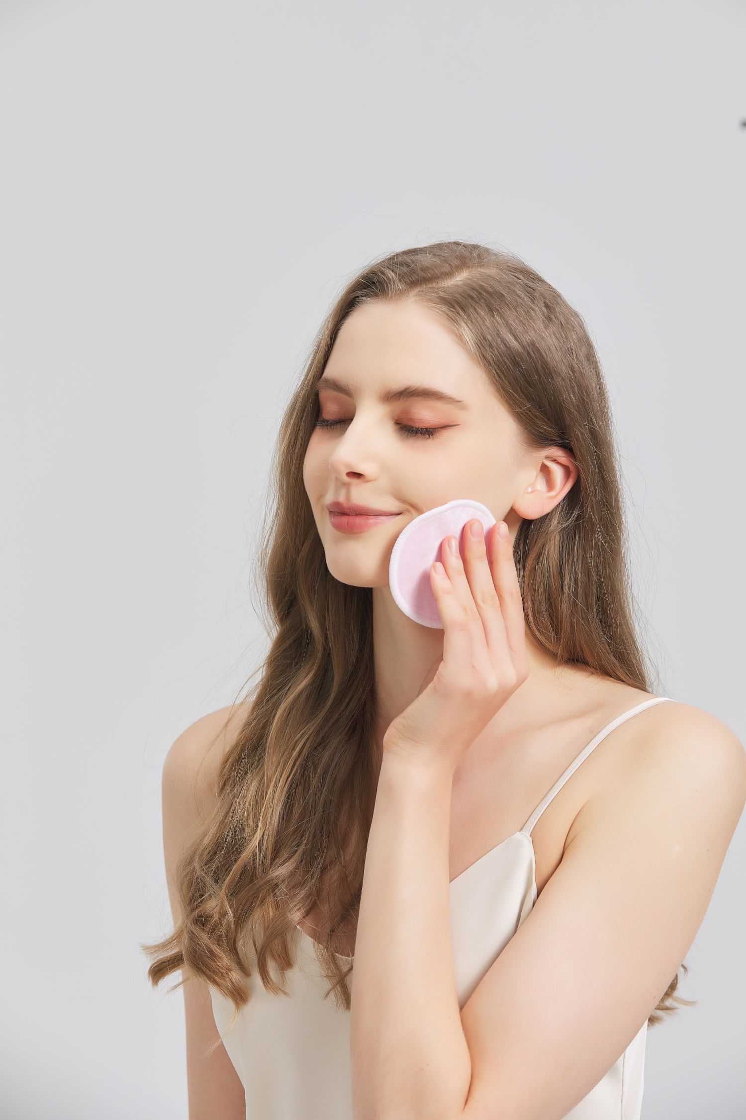 10 Sztuk Płatków Kosmetycznych Wielokrotnego Użytku Bambusowe