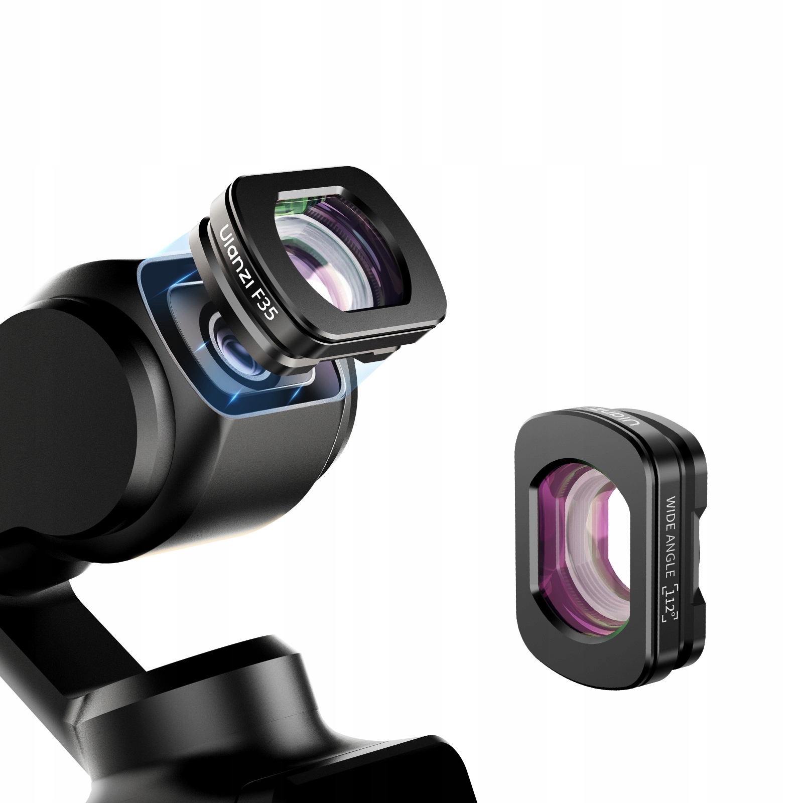 Filtr Širokoúhlý objektiv Wide Angle pro Dji Osmo Pocket 3 Ulanzi