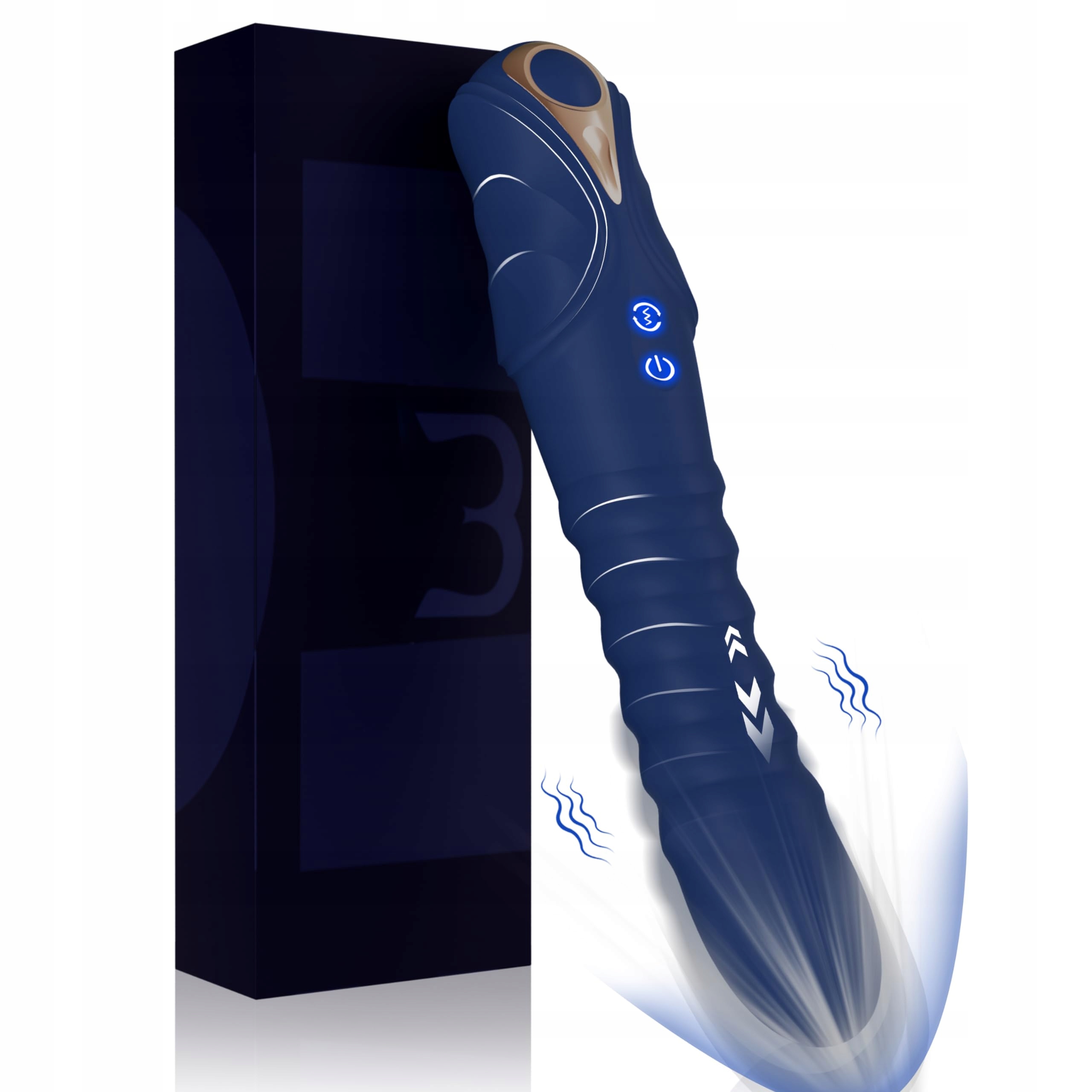 LEISER Wibrator Dla Kobiet 2w1 Dildo 10 Trybów Silikonowy G-Punkt Klitoris — miniatura 8