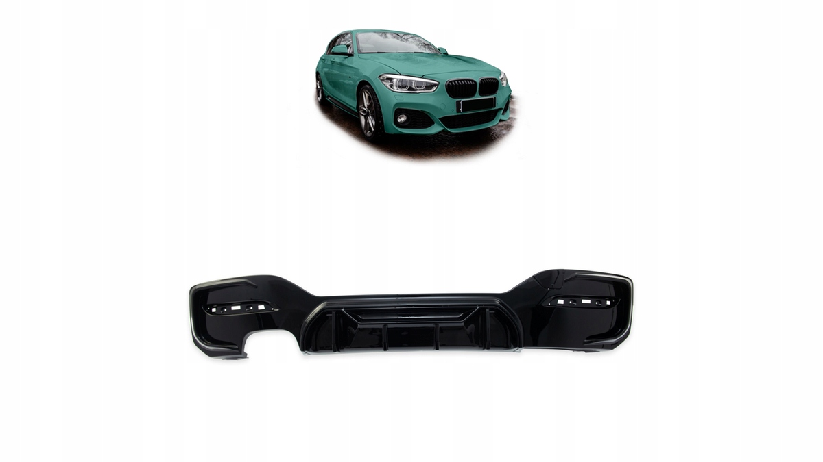 Difuzér Bmw 1 F20 F21 Facelift zadný Gloss Black